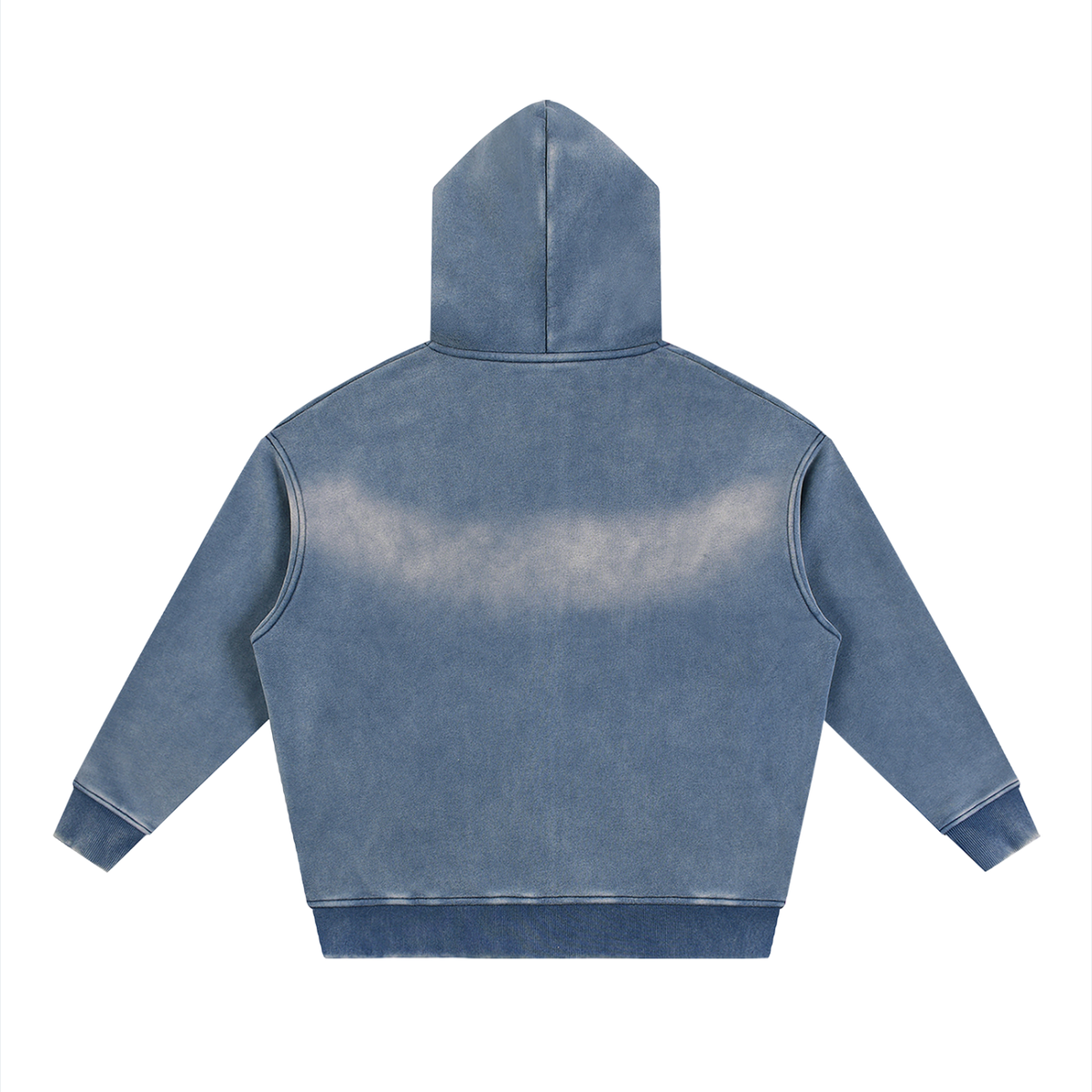 Light Blue Sunfade Zipper Hoodie