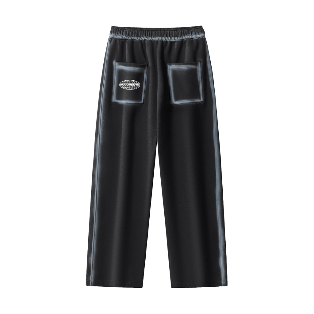 Black Sunfaded Fleece Sweatpants