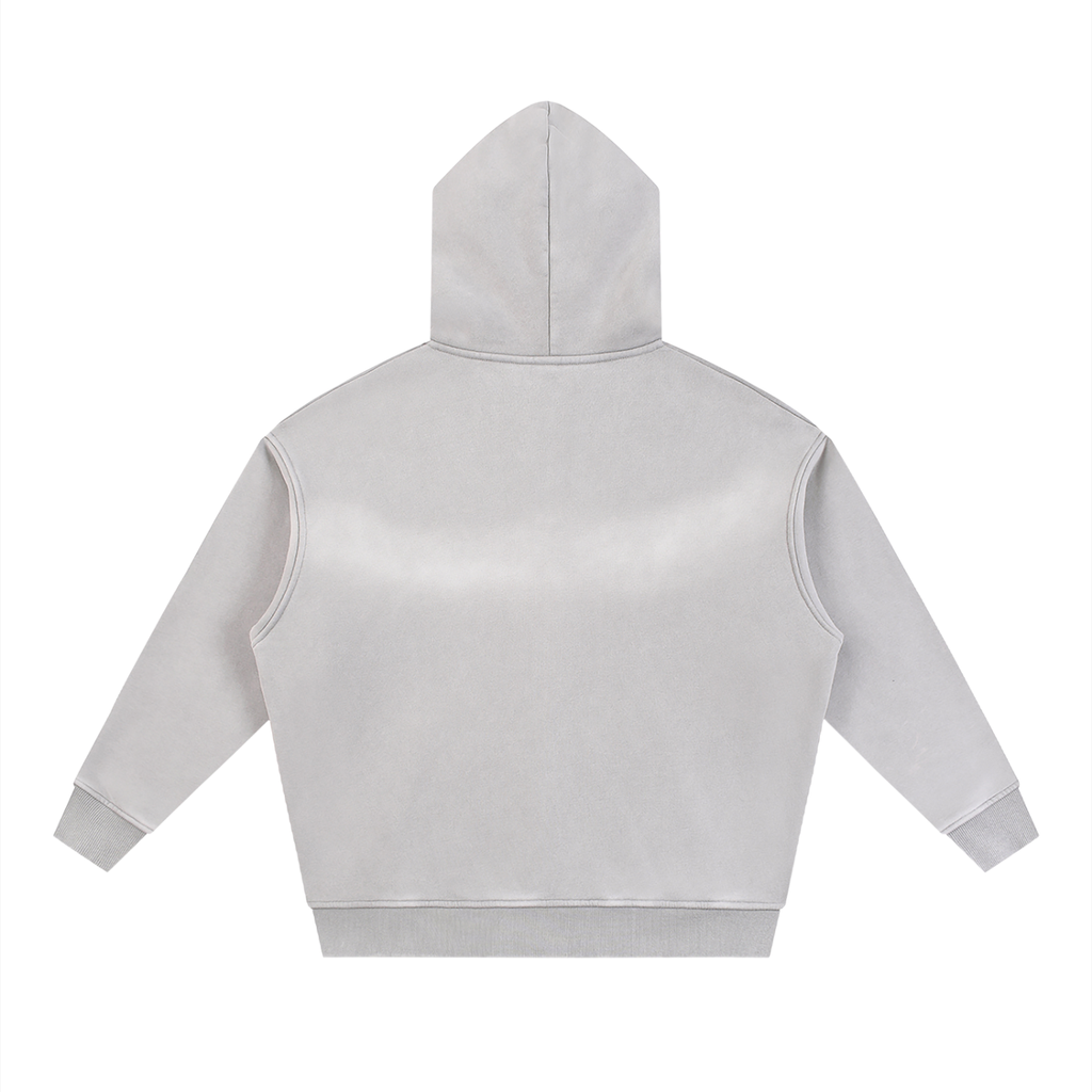 Grey Sunfade Zipper Hoodie