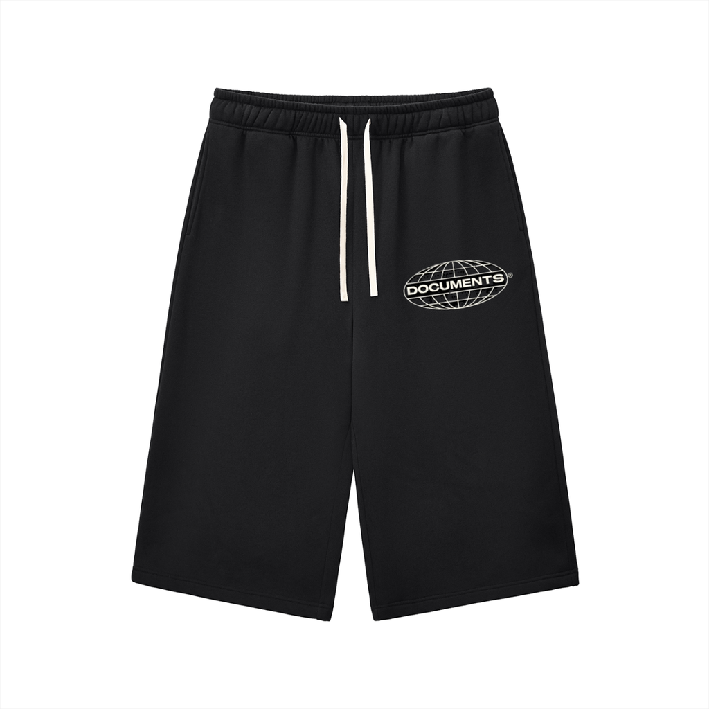 BLACK 3/4 SWEATPANTS